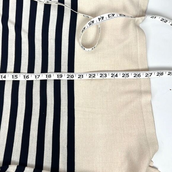 Vintage EURO JOY Washable Silk Top Blouse Striped Marine Style Vintage XL - Picture 10 of 10